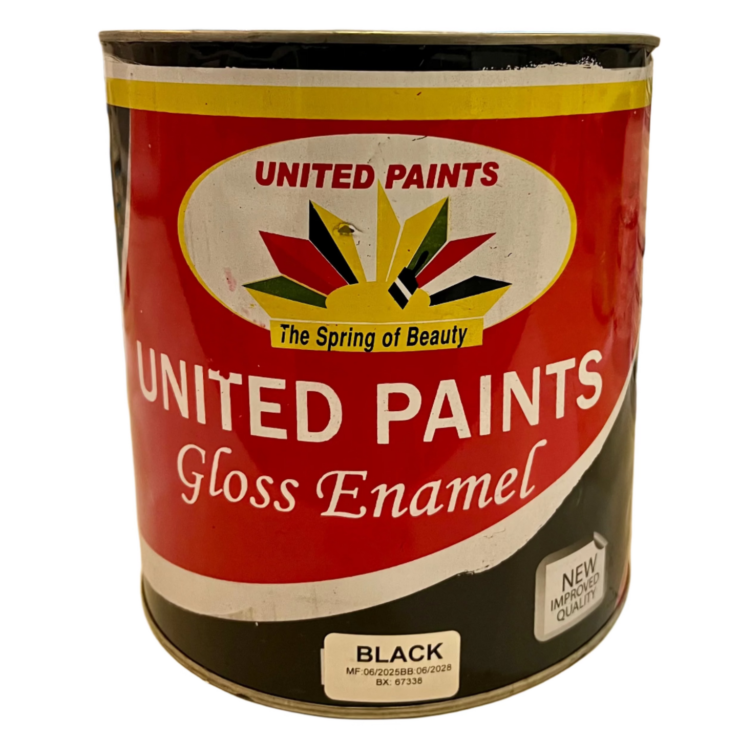 UNITED PAINTS GLOSS ENAMEL - BLACK - 4L