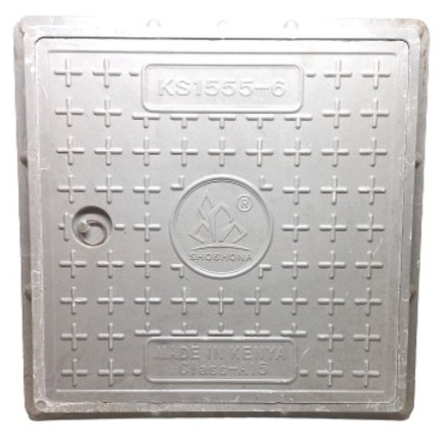 SHOSHONA FIBER MANHOLE COVER 12" X 12"