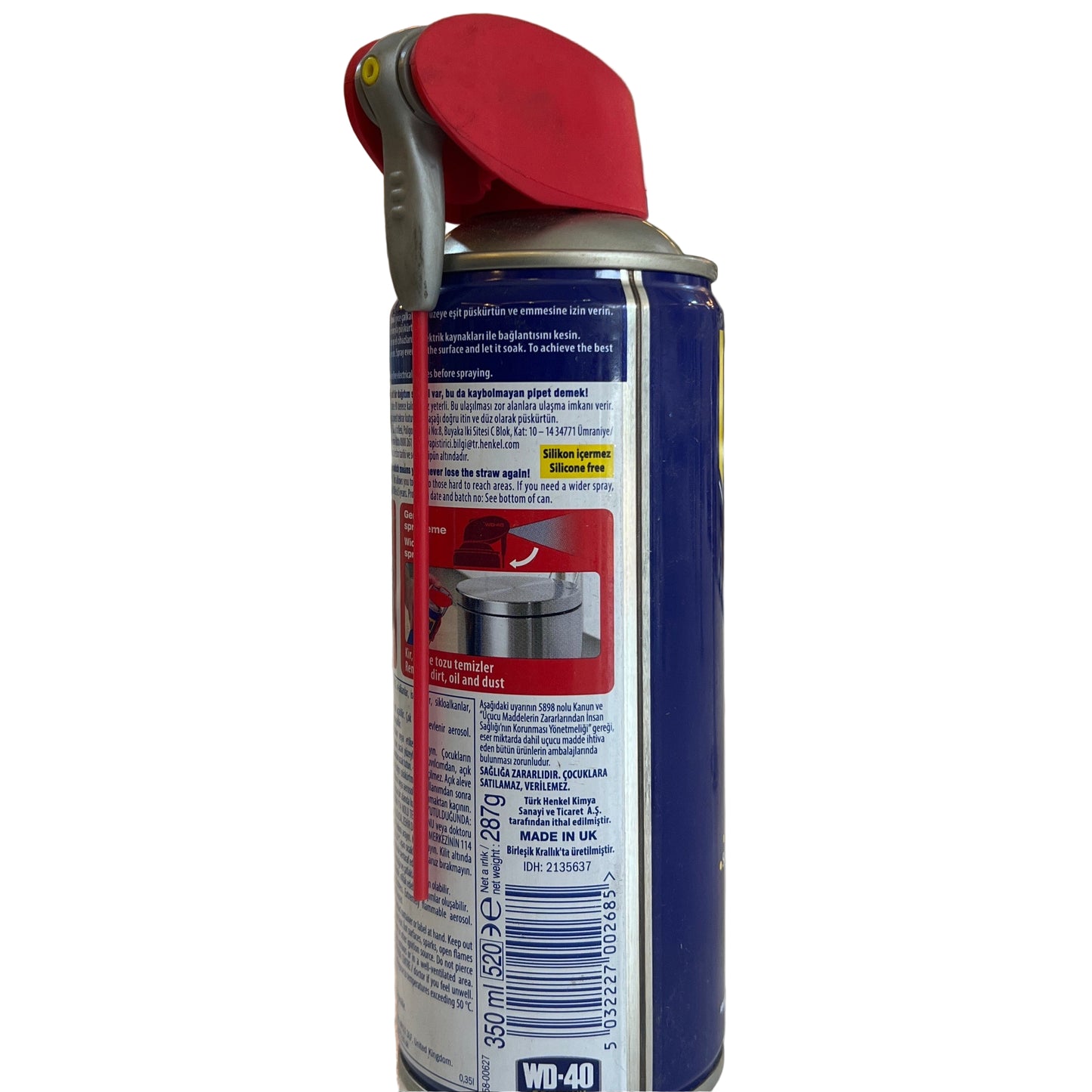 WD 40 Multipurpose Anti Rust Cleaner Aerosol Lubricant Spray - 350ML - 1