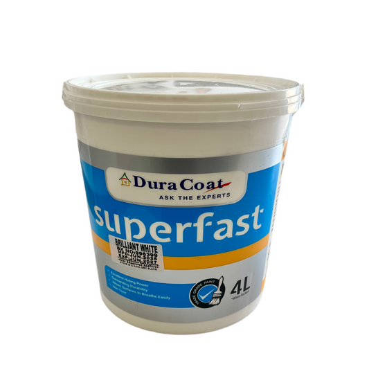 DURACOAT SUPERFAST EMULSION - BRILLIANT WHITE - 4 LITRES