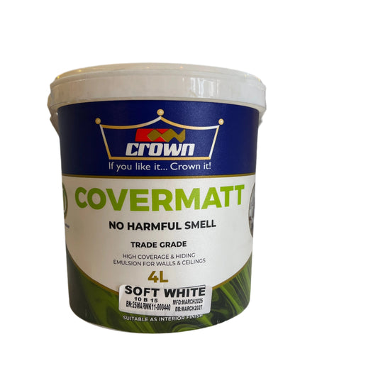 CROWN COVERMATT - SOFT WHITE - 4L