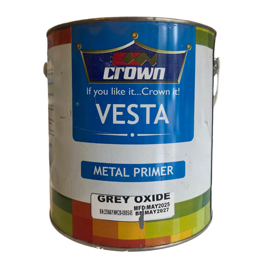CROWN VESTA METAL PRIMER - GREY OXIDE - 4L