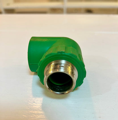 1" X 3/4" PPR MALE THREAD X HUB 90º ELBOW - 32MM X 25MM