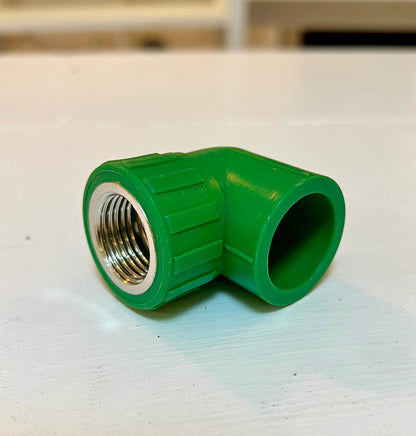 3/4" PPR FEMALE THREAD X HUB 90º ELBOW - 25MM