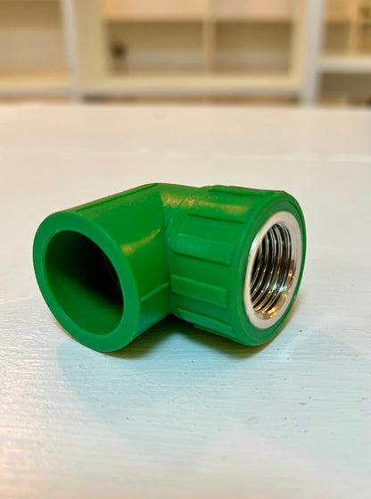 3/4" PPR FEMALE THREAD X HUB 90º ELBOW - 25MM