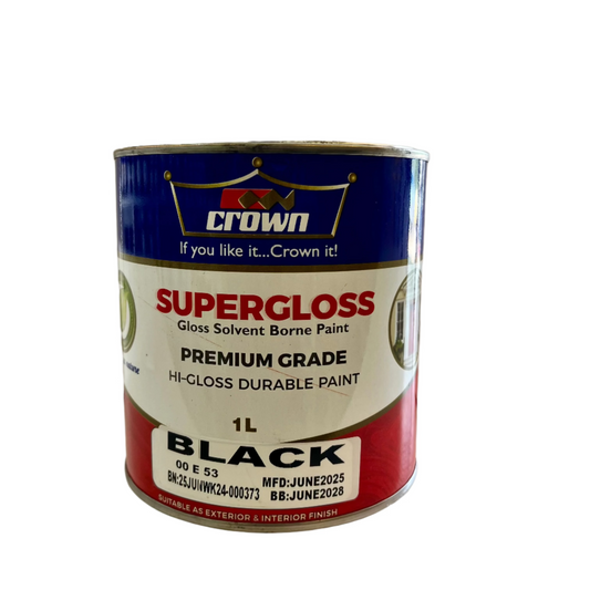CROWN SUPERGLOSS - BLACK - 1L