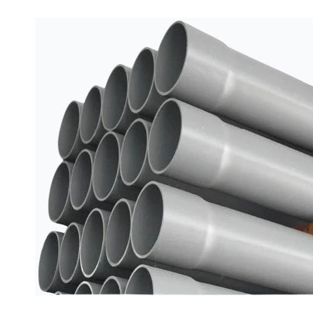 6" PVC HEAVY DUTY WASTE PIPE - GREY