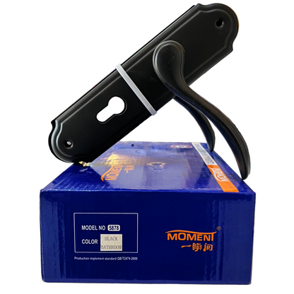 MOMENT 5878 SMALL HEAVY DUTY BATHROOM DOOR LOCK - BLACK - 1