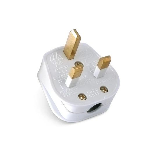 Remhub Hardware TRONICS 5300 13A 3-PIN UK TOP PLUG – WHITE