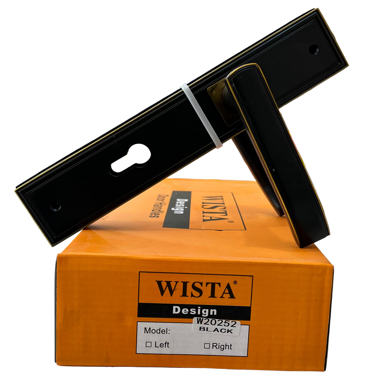 WISTA W20252 HEAVY DUTY DOOR LOCK - BLACK - 1